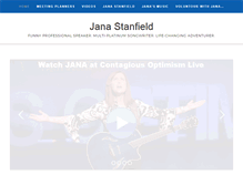 Tablet Screenshot of janastanfield.com
